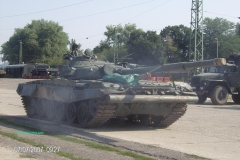 T-72M1 vagonírozás Tata 2008